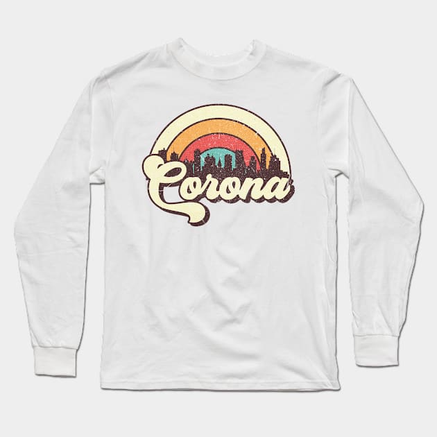 Corona city gift Long Sleeve T-Shirt by SerenityByAlex